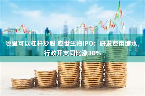哪里可以杠杆炒股 应世生物IPO:研发费用缩水,行政开支同比涨30%