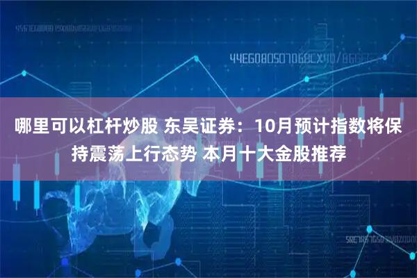 哪里可以杠杆炒股 东吴证券:10月预计指数将保持震荡上行态势 本月十大金股推荐